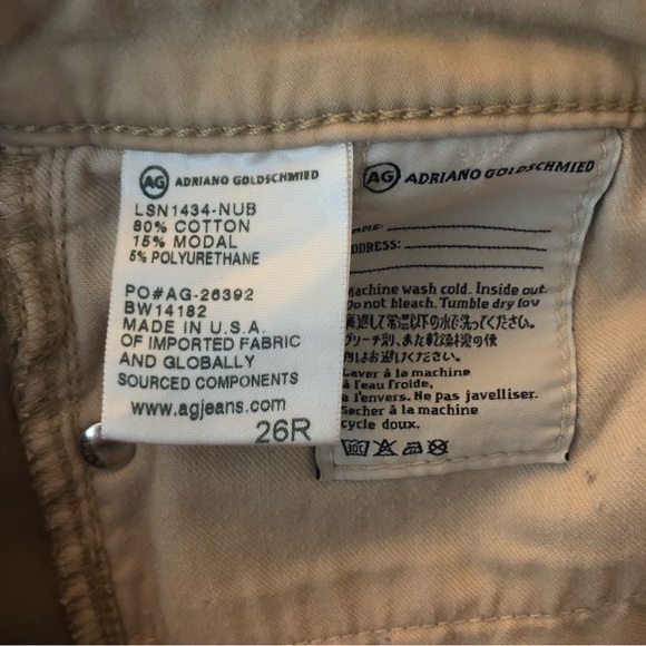 Adriano Goldschmied The Prima Mid-Rise Cigarette Cropped Skinny Khaki Pants - Picture 12 of 13